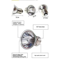 Réptil Lâmpada Lâmpada, Uvb 3.0, Turtle Basking, Uv Lâmpadas, Lâmpada de aquecimento, Anfíbios, Lagartos, Controlador de temperatura, Drop Shipping - Image 3