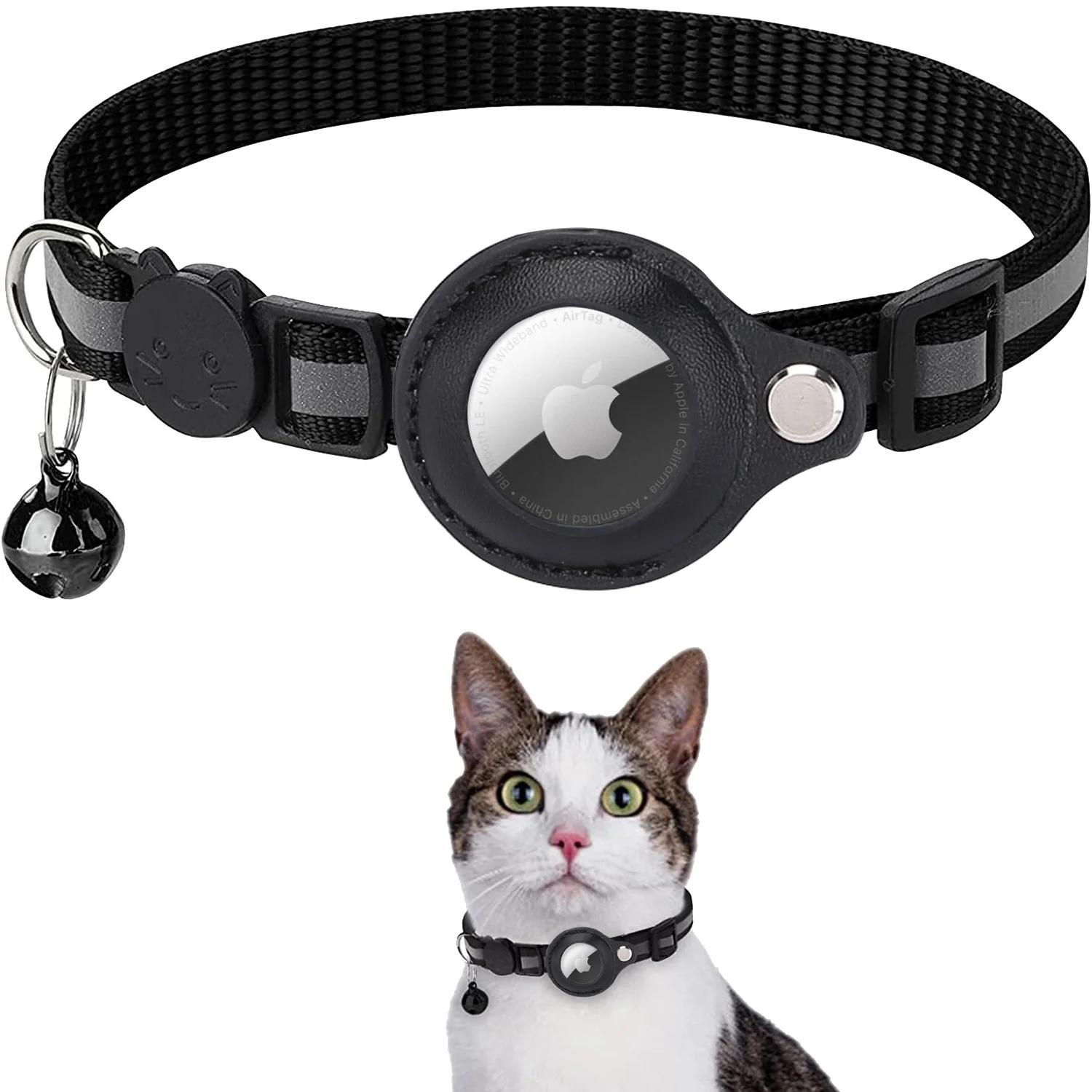Airtag Caso Coleira para Gatos com estojo protetor, Anti Lost Locator, Rastreador Cão Acessórios, Coleiras Reflexivas Pet - Image 1