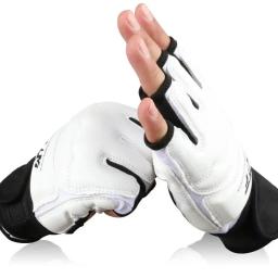 Luvas De Boxe De Couro PU, Meio Dedo, Karatê, Muay Thai, Treinamento, Treino, Protetor De Pé, Saco De Soco - Image 3