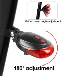 Impermeável levou luz traseira para bicicleta, iluminação led, flash, segurança, aviso, ciclismo, mtb acessórios - Image 4