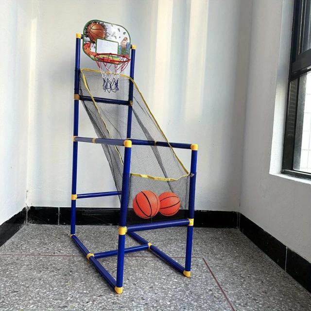 Conjunto de Jogo de Basquete Arcade Duplo Interno/Externo com Bomba e Bolas