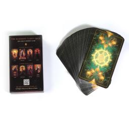 O jogo de cartas de tarô harmonia, conjunto de 78 cartas, design único, feito harmonizando o mundo dos dois de ai e criatividade humana, jogos de tabuleiro, novo - Image 3