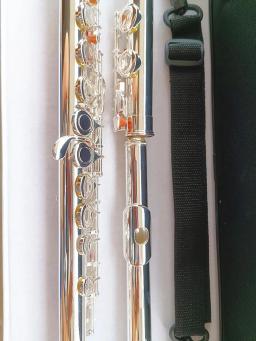 Profissional Prata Flauta, Instrumento Musical, Prata, C Tuning, E-Key, Alta Qualidade, Música Grátis, Modelo 211SL - Image 3