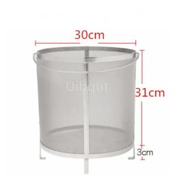 Filtro de cerveja e vinho em aço inoxidável, cesta de filtro de fermentação caseira de cerveja, ferramenta de bar, saco de filtro para gelatina, barril de fermentação caseira, 304 - Image 2
