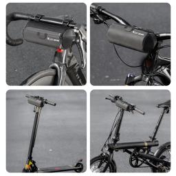 Bicicleta portátil guiador Bag, FrontTube bicicleta, Multifuncional Bolsa de Ombro, Messenger Bag, Acessório ciclo, 1L, 2024 - Image 6