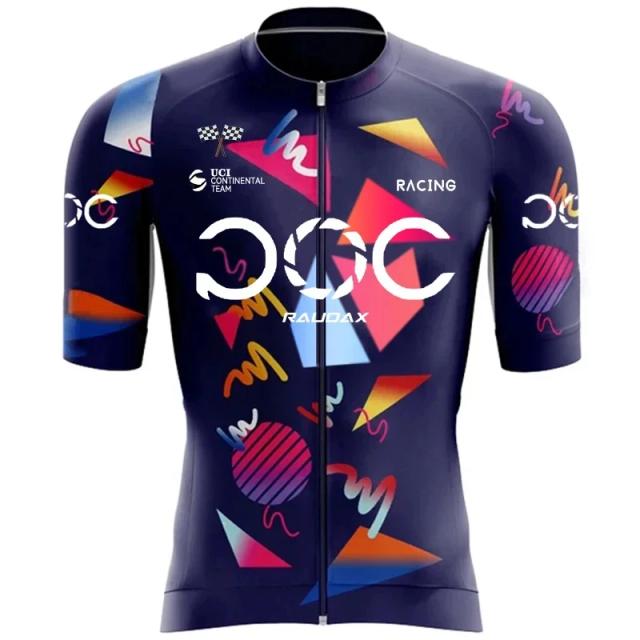 Conjunto de Ciclismo Masculino RAUDAX POC - Fato de Bicicleta de Estrada Respirável para Treinamento de Verão 2022