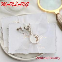 Veludo Envelope cartão acrílico, convite do casamento com o selo de cera adesivo definido, baixo Moq, RSVP cartões - Image 5