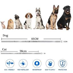 Coleira antipulgas ajustável para animais de estimação, carrapatos, mosquitos, ao ar livre, proteção de longo prazo, filhotes, gatos, cães, 8 meses, novos acessórios - Image 5