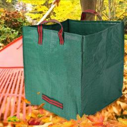 Reutilizáveis Quintal Lixo Sacos, Folha Sacos, Recortes de jardim, Colheita Palha Sacos, Grande Capacidade, 125 L, 270L - Image 3