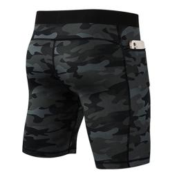 2024 verão bolsos com zíper secagem rápida correndo shorts dos homens ginásio de fitness compressão collants roupas esportivas leggings roupa interior personalizado - Image 2