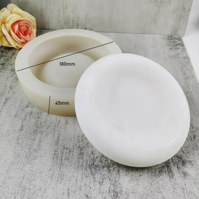 Bandeja de Silicone em Forma de Ervilha para Gesso e Concreto - Moldes Artesanais DIY para Exibição de Joias e Decoração de Casa