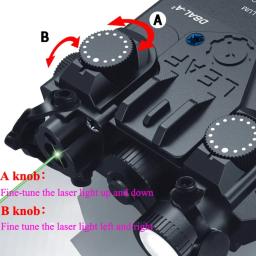 Lanterna tática DBAL-A2 versão simplificada m300a m600c led ponto verde vermelho arma de airsoft luz adequada para caça em trilho de 20mm - Image 2