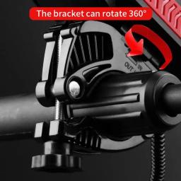 Suporte do telefone móvel para farol de bicicleta, 1 parte, 4 em 1, conveniente, portátil, carregamento USB, acessórios de bicicleta, download gratuito - Image 4