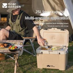 MOBI JARDIM-Outdoor Cooler Box, Geladeira, Armazenamento De Frutas Bebidas, Preservação De Alimentos, Viagem De Verão, Família Camping, Piquenique, 25L - Image 3