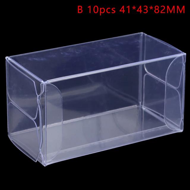 Caixa de Exposição Transparente de PVC para Presentes e Lembranças de Casamento, Ideal para Doces, Chocolates, Brinquedos e Jóias - Opções de 1 ou 10 Peças