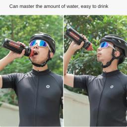 750ml garrafa de água da bicicleta grau alimentício esportes fitness correndo equitação acampamento caminhadas chaleira à prova de vazamento garrafa gaiola - Image 6