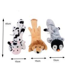 Animal de estimação brinquedo de pelúcia cão som polvo forma animal brinquedo interativo dentes do cão limpo mastigar suprimentos para pequeno medum grande cão - Image 5