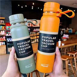 650ml 850ml 1100ml garrafa térmica dupla de aço inoxidável esporte balão a vácuo escalada ao ar livre fitness garrafa térmica chá copo isolamento - Image 1
