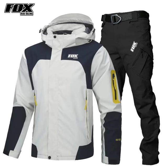 Jaqueta e Calças de Ciclismo Masculinas FOX RIDE: Kit Impermeável para MTB e Motocicleta