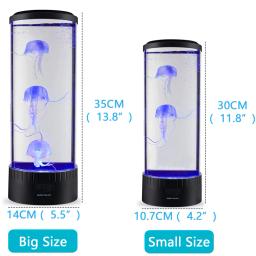 Medusa lâmpada led night light mudança de cor controle remoto luzes decoração casa aquário presente aniversário para crianças carregamento usb - Image 6
