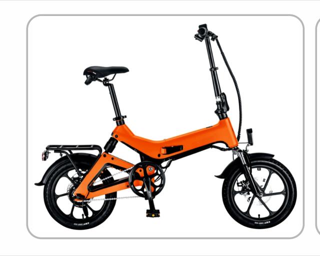 Bicicleta Elétrica Dobrável 16 Polegadas Alumínio Bateria Lítio Duas Rodas