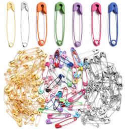 Assorted Tamanho Pinos de segurança, ferro colorido fixo Pinos para DIY Costura Artesanato, Ferramentas multiuso, Broche Vestuário Acessórios, 50-200pcs - Image 1