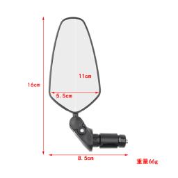 Bicicleta rotativa Espelho Retrovisor, Bar End Espelhos, Guiador de Bicicleta, Espelho Retrovisor, Ciclismo Refletor, Acessórios de Bicicleta, 1 Par - Image 4