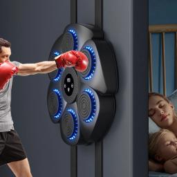 Inteligente Boxing Machine para Crianças, Música Boxing Trainer, Compatível com Bluetooth, Resposta Eletrônica, Agilidade Reação - Image 4
