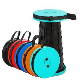 Banquinho telescópico dobrável para acampar, leve, plástico, retrátil, cadeira dobrável para interior e exterior - Image 6