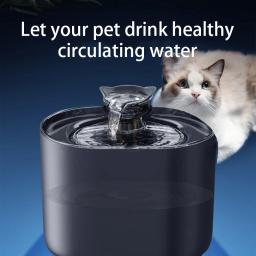 Inteligente de aço inoxidável Cat Water Fountain, bebedor automático, Gatos Alimentador, Pet Water Dispenser, Bebedouro - Image 4