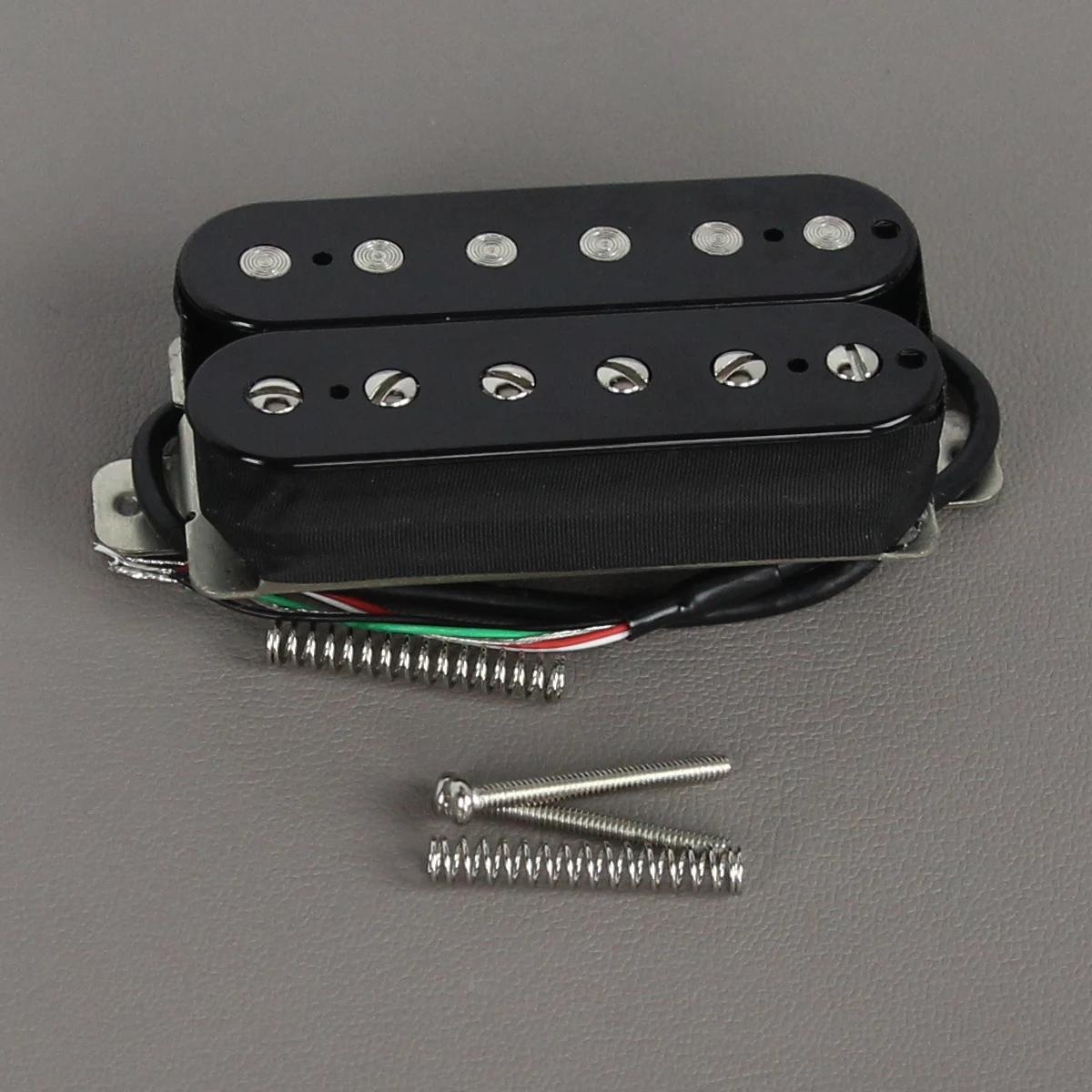 Fleor 1 peça captador humbucker de cerâmica captador de guitarra elétrica 4 fios, zebra/preto/branco escolher - Image 1