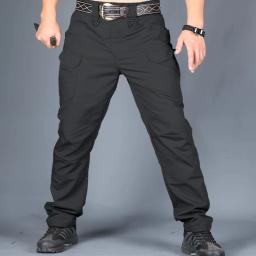 Calças leves para homens, corredores de combate, vários bolsos, calça resistente para trabalho ao ar livre e caminhada, calças elásticas para homens - Image 4