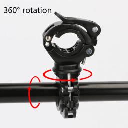 ESLN-Suporte de bicicleta guidão com luz LED, bicicleta girando luz, duplo suporte, lanterna lâmpada, bomba de ciclismo, acessórios de bicicleta - Image 4