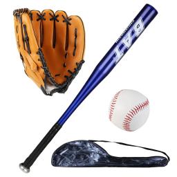 Alumínio Baseball Bat Set com luva e baseballs, Ideal para Softball, auto-defesa, rebatidas prática, CS0025, 25" - Image 1
