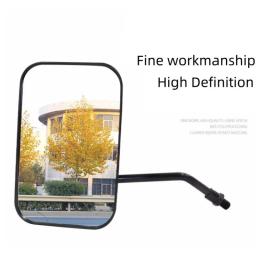 Espelho retrovisor de alta definição para moto e triciclo, espelho lateral convexo universal, acessórios universais, 10mm quadrado - Image 4