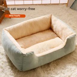 Cama para gatos e produtos para animais de estimação, Almofadas Acessórios para cães e gatos, Cesta House Beds, Kitten Goods Accessories, Acessórios para todas as casas - Image 4