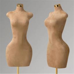 Arte de pano de costura completa manequim para mulheres feminino Display Frame, metade do corpo, vestido Plus, modelo obeso adereços 2 estilo, E040 - Image 1