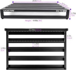 Ghost Fire Pedalboard para efeito de guitarra, tamanhos diferentes, liga, suporte, série V, Pedalboard - Image 4