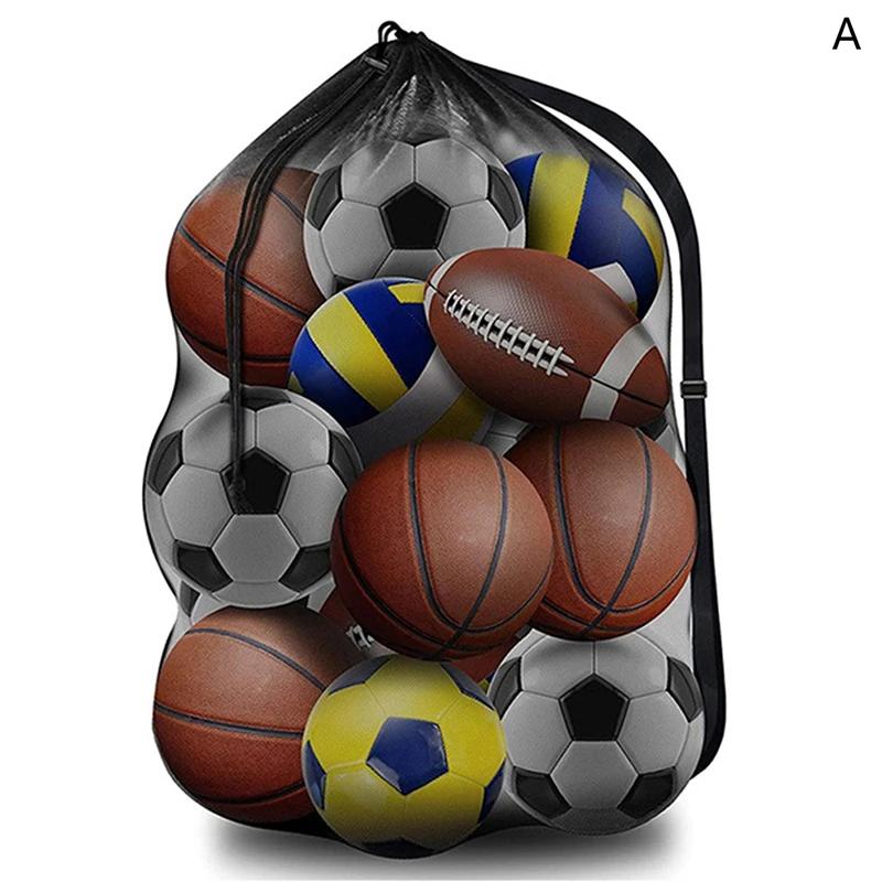Saco grande do armazenamento da malha, basquetebol, futebol, voleibol, bola do rugby - Image 1