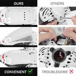 2.4g controle remoto sem fio simulação de tubarão barco elétrico verão brinquedo das crianças piscina de água brinquedo à prova dwaterproof água - Image 4