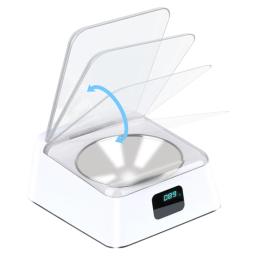 Bacia automática do alimentador do animal de estimação, distribuidor esperto do alimento do Anti-rato, sensor infravermelho, tampa aberta automática, gato e cão - Image 2