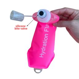 Garrafa de Água Dobrável AXEN, Frasco Macio Dobrável para Maratona, Trail Running, Jogging, Camping, Ciclismo, TPU, 500ml - Image 5