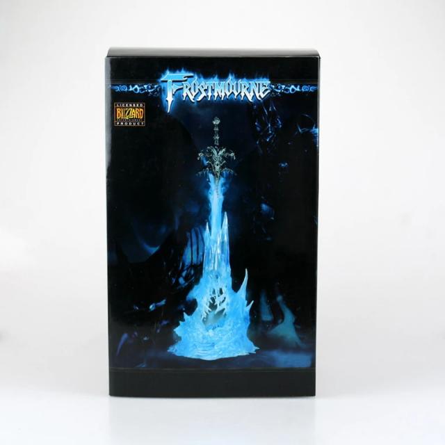 Espada Frostmourne com Luz LED, Modelo de Arthas Menethil - Ornamentação em PVC para Brinquedos e Presentes Meninos no Mundo de Warcraft