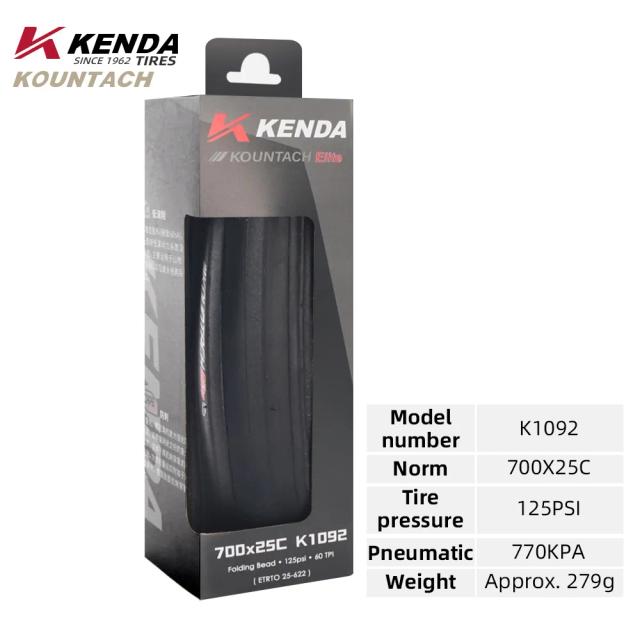 Kenda K1092 Pneu de Bicicleta Ultraleve 700x25/28c Dobrável