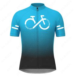 Camisola vermelha de ciclismo de manga curta para homens, uniforme de bicicleta MTB, camisas de bicicleta, roupas de verão, 2023 - Image 4