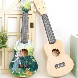 1 conjunto diy kit de material ukulele artesanal diy kit montagem ukulele criativo diy pintura a cores instrumento musical kit ukuleles - Image 6