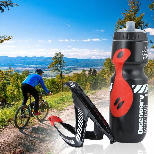 Garrafa de Água para Mountain Bike com Suporte, 750ml