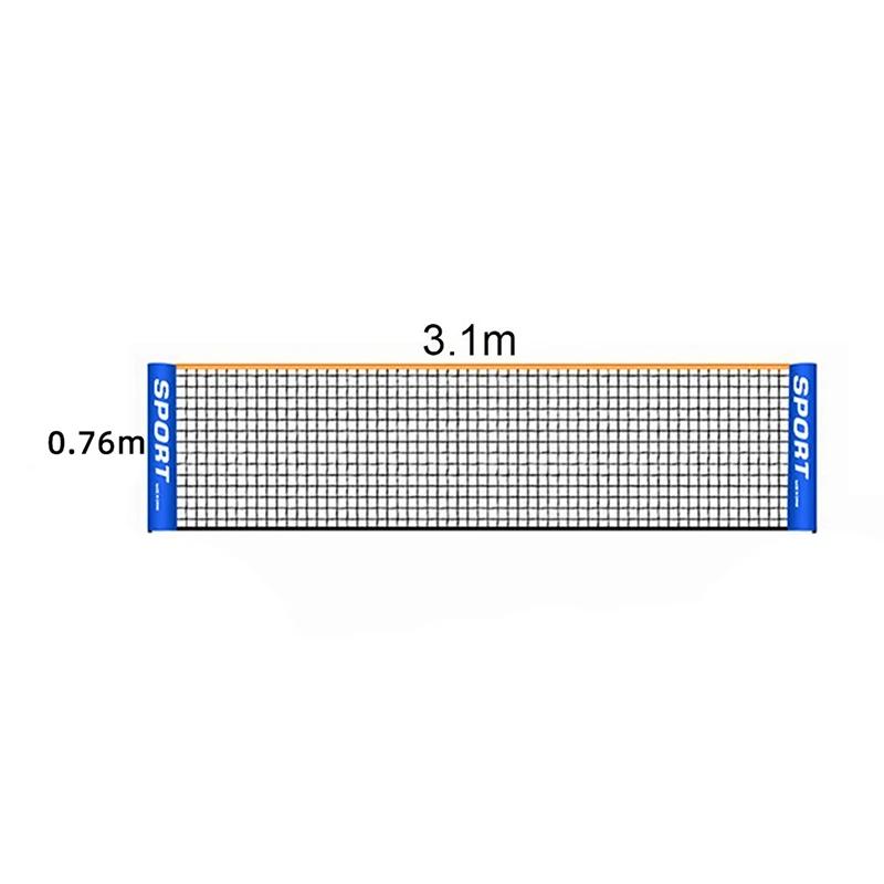 Portátil Folding Standard Professional Badminton Net, Indoor e Outdoor Sports, Voleibol, Treino de Ténis, Square Mesh - Image 1