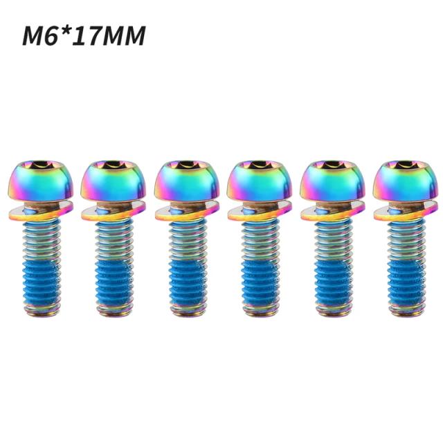 Muqzi Parafusos de Haste de Manivela para Freio a Disco M6x17mm 6 Peças
