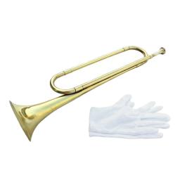 Estilo antigo bb bugle instrumento musical de cavalaria de bronze soprando trompete portátil para iniciantes de banda crianças festas de orquestra - Image 2